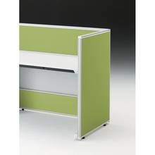 CZRデスク エンドロングパネル 片面 D700用 机上320 不織布FY CZR-070XHY-9Q4 ［W9×フレッシュグリーン］