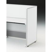 CZRデスク エンドロングパネル 片面 D700用 机上450 スチール CZR-071XHF-9W9 ［ホワイト］