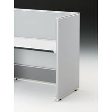 CZRデスク エンドロングパネル 片面 D700用 机上450 布地FR CZR-071XHR-9C6 ［W9×ライトグレー］