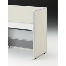 CZRデスク エンドロングパネル 片面 D700用 机上450 布地FR CZR-071XHR-9H9 ［W9×エクリュベージュ］