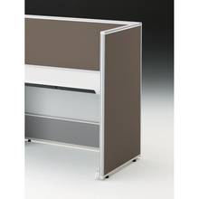 CZRデスク エンドロングパネル 片面 D700用 机上450 布地FR CZR-071XHR-9K3 ［W9×シュガーブラウン］