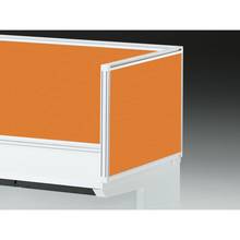 CZRデスク 机上サイドパネル D700用 机上450 不織布FY CZR-074XDY-9D3 ［W9×アンバーオレンジ］