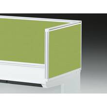 CZRデスク 机上サイドパネル D700用 机上450 不織布FY CZR-074XDY-9Q4 ［W9×フレッシュグリーン］