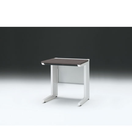 CZRデスク 平机 CZR-076HAC-981 浅型センター引出し付 L脚 W700× D600 [ 本体: ホワイトW・天板: 81 / アッシュドオークD]