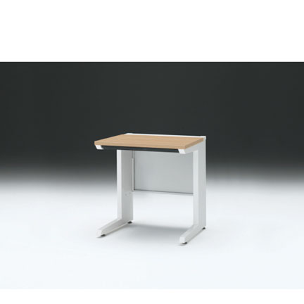 CZRデスク 平机 CZR-076HAC-992 浅型センター引出し付 L脚 W700× D600 [ 本体: ホワイトW・天板: 92 / ホワイトオークM]