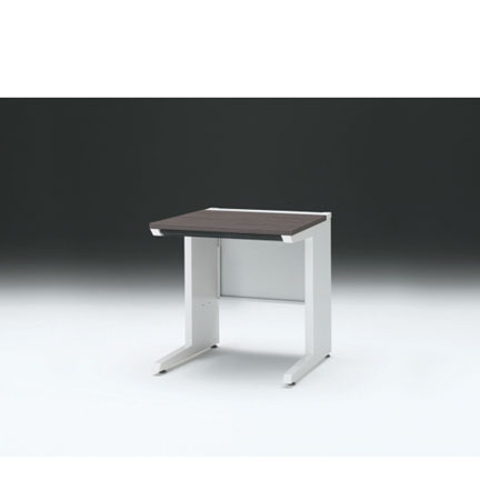 CZRデスク 平机 CZR-077HAC-981 浅型センター引出し付 L脚 W700× D700 [ 本体: ホワイトW・天板: 81 / アッシュドオークD]