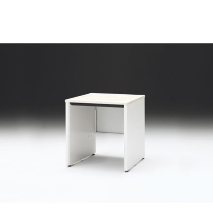 CZRデスク 平机 CZR-077HAPC-961 浅型センター引出し付 パネル脚 W700× D700 [ 本体: ホワイトW・天板: 61 / アッシュドパインL]