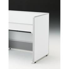 CZRデスク エンドロングパネル 片面 D800用 机上320 スチール CZR-080XHF-9W9 ［ホワイト］