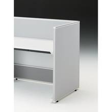 CZRデスク エンドロングパネル 片面 D800用 机上320 布地FR CZR-080XHR-9C6 ［W9×ライトグレー］