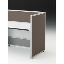 CZRデスク エンドロングパネル 片面 D800用 机上320 布地FR CZR-080XHR-9K3 ［W9×シュガーブラウン］