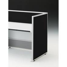 CZRデスク エンドロングパネル 片面 D800用 机上320 布地FR CZR-080XHR-9W2 ［W9×オフブラック］