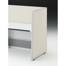 CZRデスク エンドロングパネル 片面 D800用 机上450 布地FR CZR-081XHR-9H9 ［W9×エクリュベージュ］