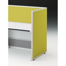 CZRデスク エンドロングパネル 片面 D800用 机上450 布地FR CZR-081XHR-9L9 ［W9×セージグリーン］