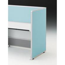 CZRデスク エンドロングパネル 片面 D800用 机上450 布地FR CZR-081XHR-9S4 ［W9×ターコイズブルー］