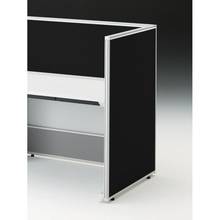 CZRデスク エンドロングパネル 片面 D800用 机上450 布地FR CZR-081XHR-9W2 ［W9×オフブラック］