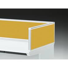 CZRデスク 机上サイドパネル D800用 机上320 不織布FY CZR-083XDY-9U5 ［W9×ストロングイエロー］