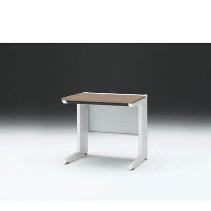 CZRデスク 平机 CZR-086HAC-971 浅型センター引出し付 L脚 W800× D600 [ 本体: ホワイトW・天板: 71 / アッシュドオークM]