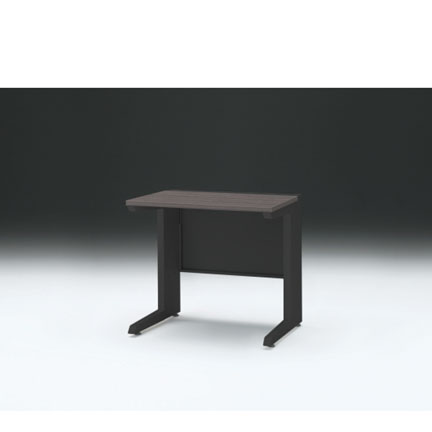 CZRデスク 平机 CZR-086JAC-181 センター引出しなし L脚 W800× D600 [ 本体: ブラックT・天板: 81 / アッシュドオークD]