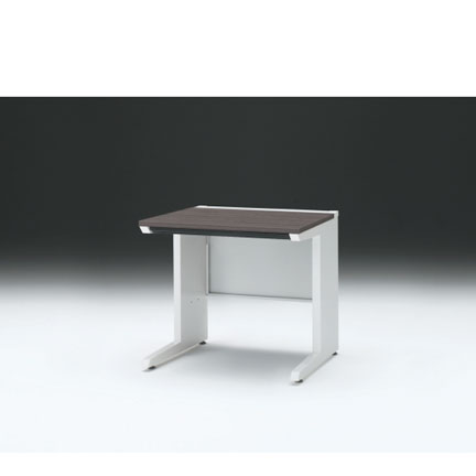 CZRデスク 平机 CZR-087HAC-981 浅型センター引出し付 L脚 W800× D700 [ 本体: ホワイトW・天板: 81 / アッシュドオークD]