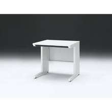 CZRデスク 平机 CZR-087HAC-9W9 浅型センター引出し付 L脚 W800× D700 [ 本体: ホワイトW・天板: W9 / ホワイトW]