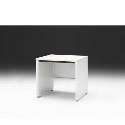 CZRデスク 平机 CZR-087HAPC-961 浅型センター引出し付 パネル脚 W800× D700 [ 本体: ホワイトW・天板: 61 / アッシュドパインL]