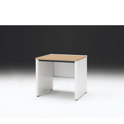 CZRデスク 平机 CZR-087HAPC-992 浅型センター引出し付 パネル脚 W800× D700 [ 本体: ホワイトW・天板: 92 / ホワイトオークM]