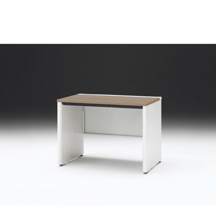 CZRデスク 平机 CZR-106HAPC-971 浅型センター引出し付 パネル脚 W1000× D600 [ 本体: ホワイトW・天板: 71 / アッシュドオークM]