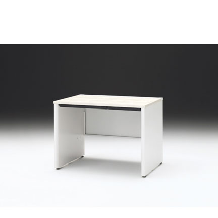 CZRデスク 平机 CZR-107HAPC-961 浅型センター引出し付 パネル脚 W1000× D700 [ 本体: ホワイトW・天板: 61 / アッシュドパインL]