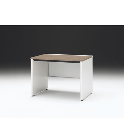 CZRデスク 平机 CZR-107HAPC-971 浅型センター引出し付 パネル脚 W1000× D700 [ 本体: ホワイトW・天板: 71 / アッシュドオークM]