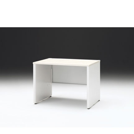 CZRデスク 平机 CZR-107JAPC-961 センター引出しなし パネル脚 W1000× D700 [ 本体: ホワイトW・天板: 61 / アッシュドパインL]