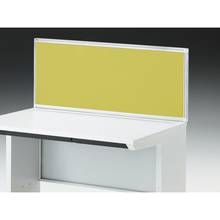 CZRデスク 机上フロントパネル W1100用 机上450 布地FR CZR-114WBR-9L9 ［W9×セージグリーン］