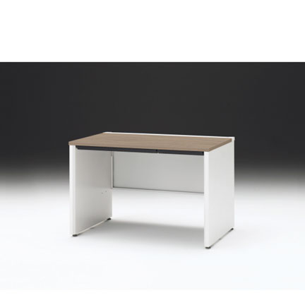 CZRデスク 平机 CZR-117HAPC-971 浅型センター引出し付 パネル脚 W1100× D700 [ 本体: ホワイトW・天板: 71 / アッシュドオークM]