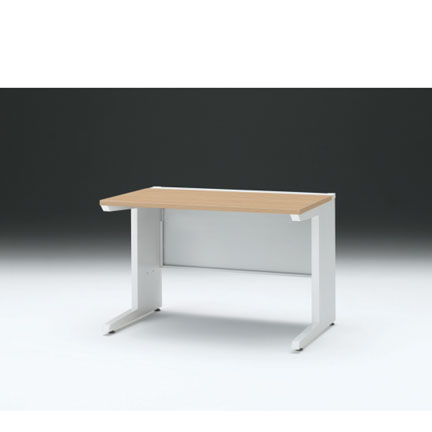 CZRデスク 平机 CZR-117JAC-992 センター引出しなし L脚 W1100× D700 [ 本体: ホワイトW・天板: 92 / ホワイトオークM]