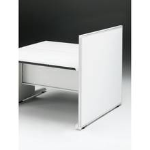 CZRデスク エンドロングパネル 両面 D1200用 机上320 スチール CZR-120XHF9W9W9 ［W9×W9×ホワイト］