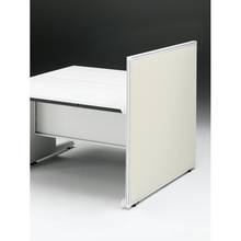 CZRデスク エンドロングパネル 両面 D1200用 机上320 布地FR CZR-120XHR9H9W9 ［W9×W9×エクリュベージュ］