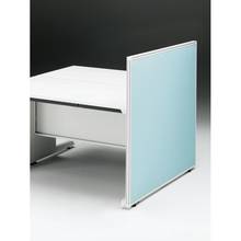 CZRデスク エンドロングパネル 両面 D1200用 机上320 布地FR CZR-120XHR9S4W9 ［W9×W9×ターコイズブルー］