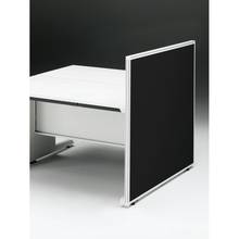 CZRデスク エンドロングパネル 両面 D1200用 机上320 布地FR CZR-120XHR9W2W9 ［W9×W9×オフブラック］