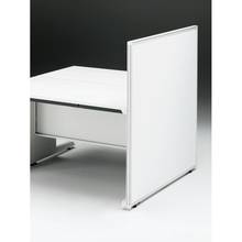 CZRデスク エンドロングパネル 両面 D1200用 机上450 スチール CZR-121XHF9W9W9 ［W9×W9×ホワイト］