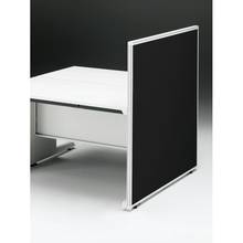 CZRデスク エンドロングパネル 両面 D1200用 机上450 布地FR CZR-121XHR9W2W9 ［W9×W9×オフブラック］