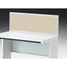 CZRデスク 机上フロントパネル W1200用 机上450 布地C CZR-124WBC-9F6 ［W9×グレイッシュブラウン］