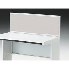 CZRデスク 机上フロントパネル W1200用 机上450 不織布FY CZR-124WBY-9C7 ［W9×ホワイトグレー］