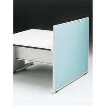 CZRデスク エンドロングパネル 両面 D1400用 机上320 布地FR CZR-140XHR9S4W9 ［W9×W9×ターコイズブルー］