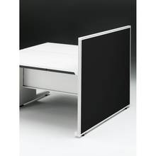 CZRデスク エンドロングパネル 両面 D1400用 机上320 布地FR CZR-140XHR9W2W9 ［W9×W9×オフブラック］