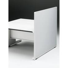 CZRデスク エンドロングパネル 両面 D1400用 机上450 布地FR CZR-141XHR9C6W9 ［W9×W9×ライトグレー］