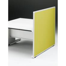 CZRデスク エンドロングパネル 両面 D1400用 机上450 布地FR CZR-141XHR9L9W9 ［W9×W9×セージグリーン］