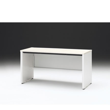 CZRデスク 平机 CZR-146HAPC-961 浅型センター引出し付 パネル脚 W1400× D600 [ 本体: ホワイトW・天板: 61 / アッシュドパインL]