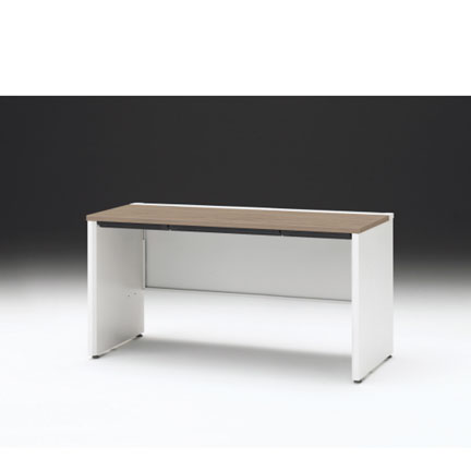 CZRデスク 平机 CZR-146HAPC-971 浅型センター引出し付 パネル脚 W1400× D600 [ 本体: ホワイトW・天板: 71 / アッシュドオークM]