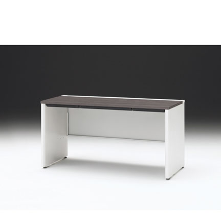 CZRデスク 平机 CZR-146HAPC-981 浅型センター引出し付 パネル脚 W1400× D600 [ 本体: ホワイトW・天板: 81 / アッシュドオークD]