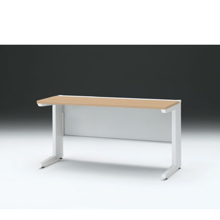 CZRデスク 平机 CZR-146JAC-992 センター引出しなし L脚 W1400× D600 [ 本体: ホワイトW・天板: 92 / ホワイトオークM]