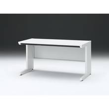 CZRデスク 平机 CZR-147HAC-9W9 浅型センター引出し付 L脚 W1400× D700 [ 本体: ホワイトW・天板: W9 / ホワイトW]